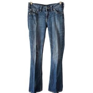 Silver Boot Cut Size 27”Waist Heavy Denim GUC